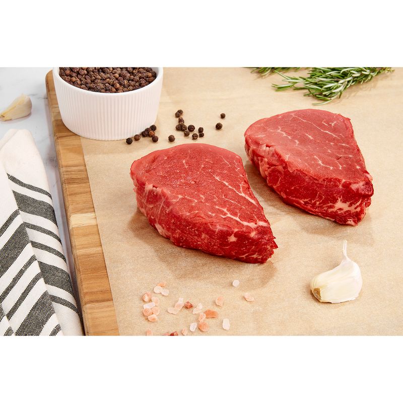 Fresh Beef Loin Tenderloin Steak, Boneless, Average Weight 1lb Pack