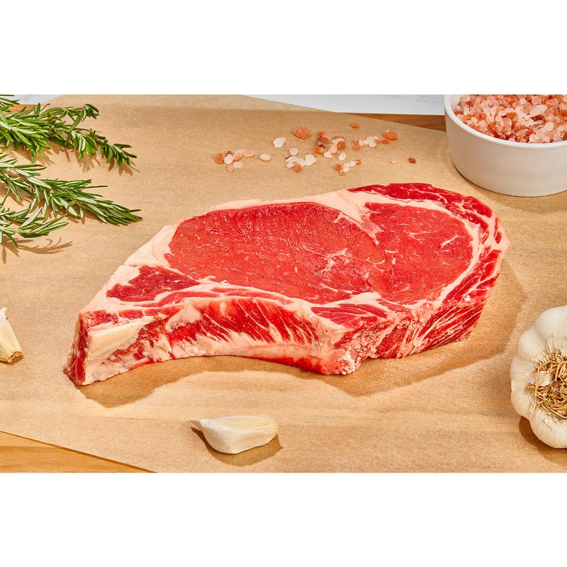 USDA Choice Beef Ribeye Steak, Bone In, Average Weight 1 lb Pack