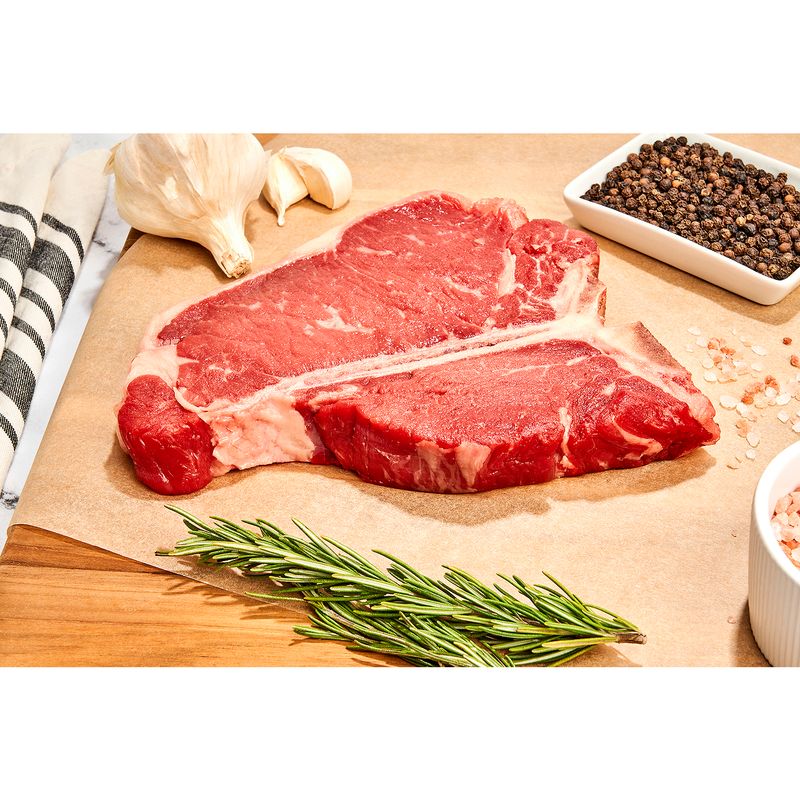 USDA Choice Beef Loin Porterhouse Steak, Bone In, Average Weight 1 lb Pack