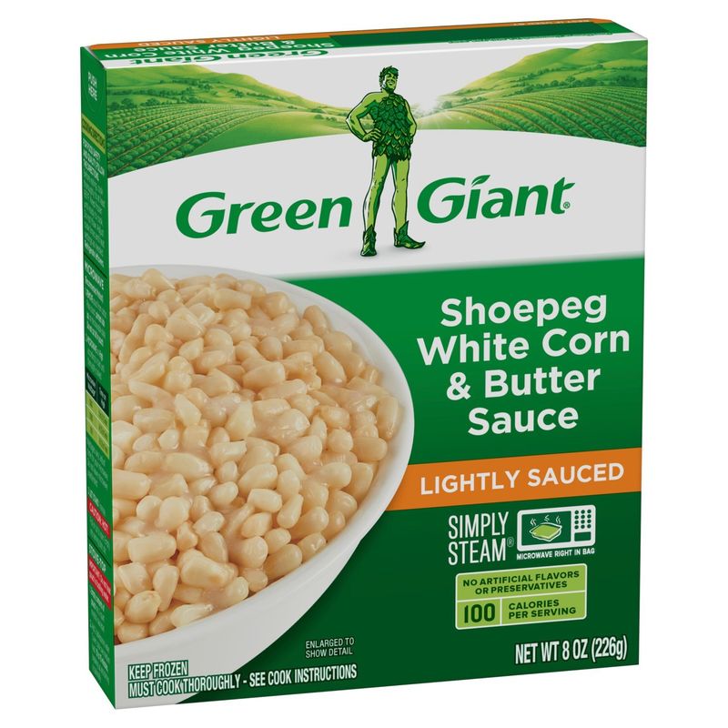 Green Giant Simply Steam Sauced Veggies Shoepeg White Corn &amp; Butter Sauce, 8 oz