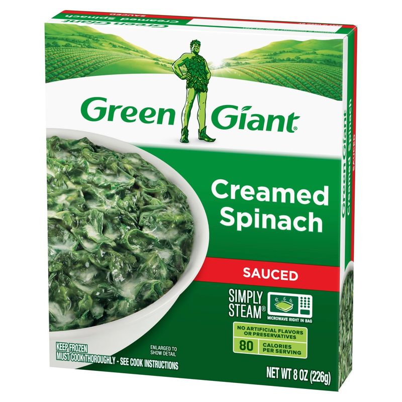 Green Giant Simply Steam Creamed Spinach Sauced Veggies, 8 oz
