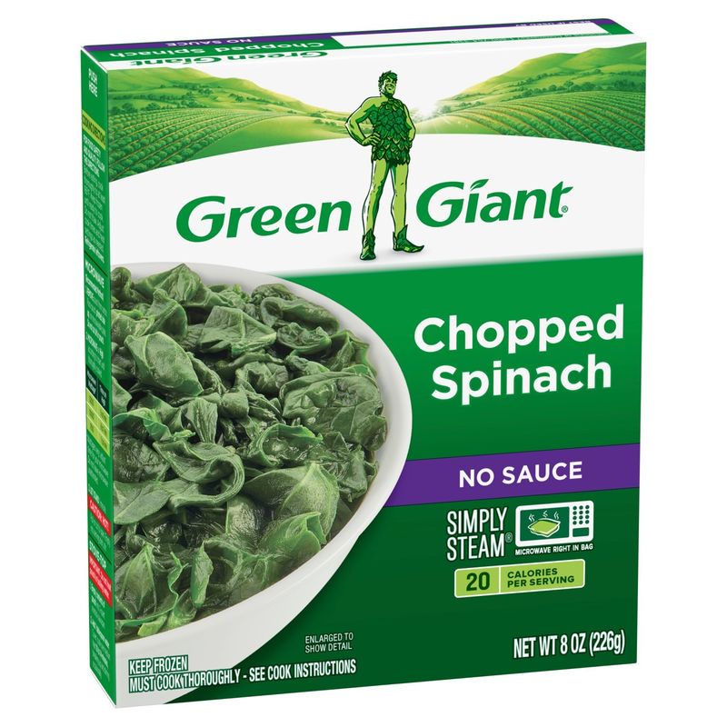 Green Giant Simply Steam Chopped Spinach, 8 oz