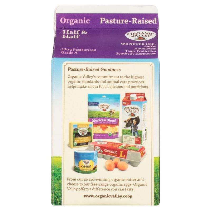 Organic Valley Ultra Pasteurized Organic Half and Half, 16 oz