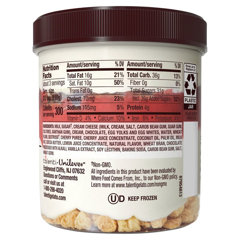 Talenti Layers Gelato Cherry Cheesecake 306.1g