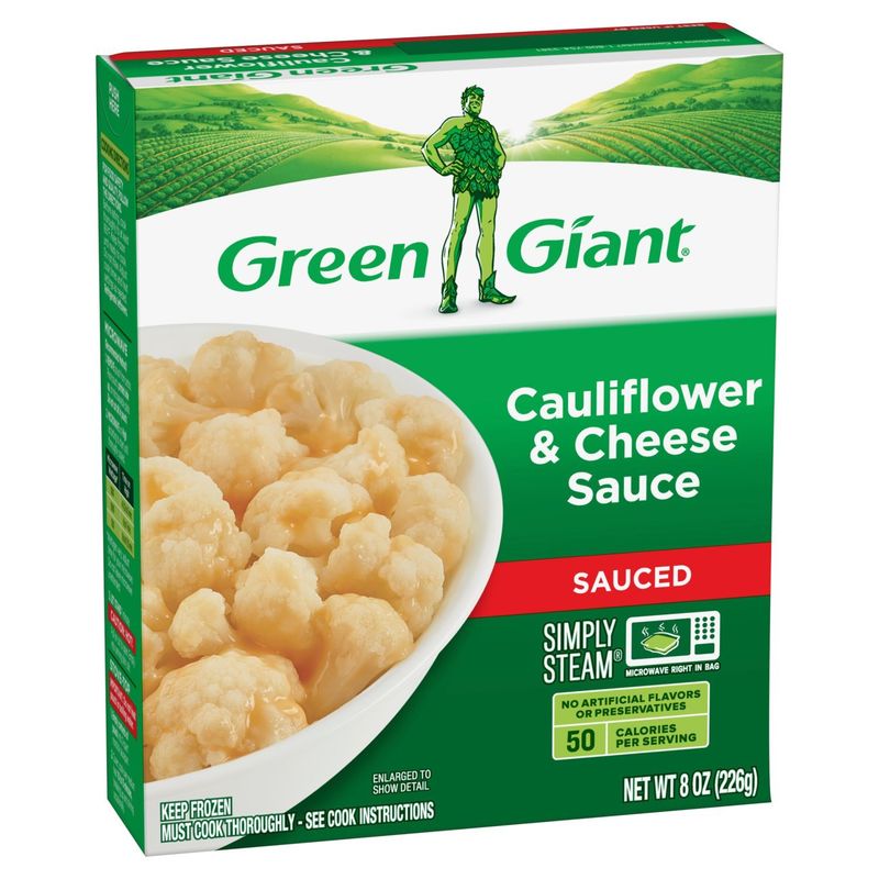 Green Giant Simply Steam Sauced Veggies Cauliflower &amp; Cheese Sauce, 8 oz