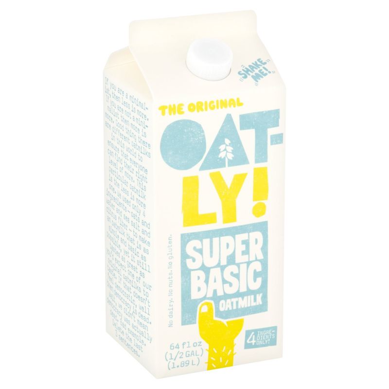 Oatly! The Original Super Basic Oatmilk, 64 fl oz