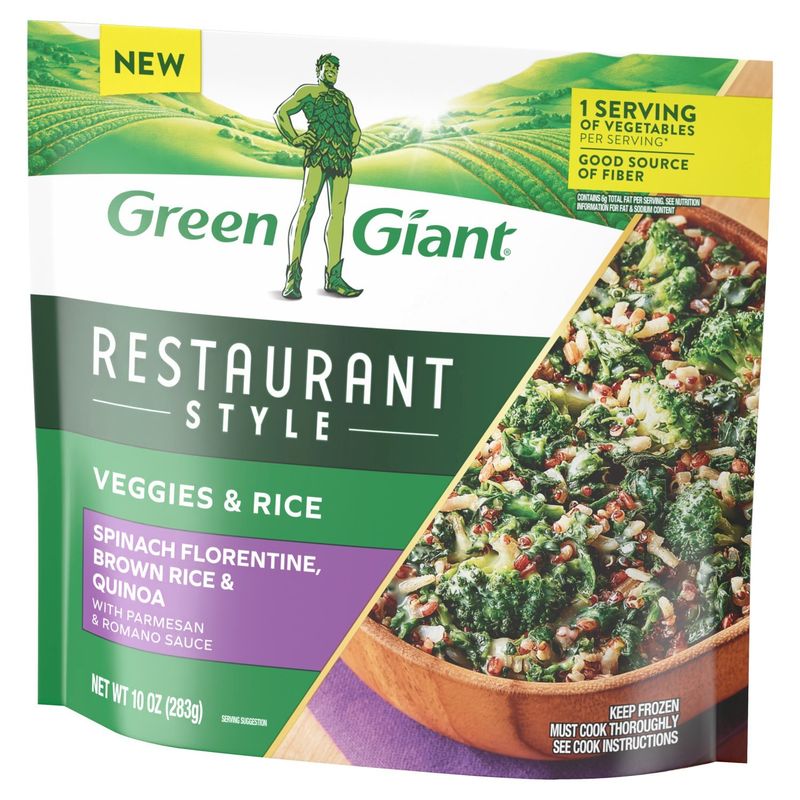Green Giant Restaurant Style Veggies &amp; Rice Spinach Florentine, Brown Rice &amp; Quinoa, 10 oz