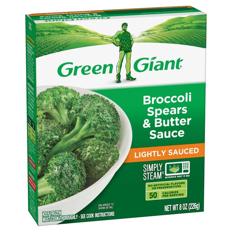 Green Giant Simply Steam Sauced Veggies Broccoli Spears &amp; Butter Sauce, 8 oz
