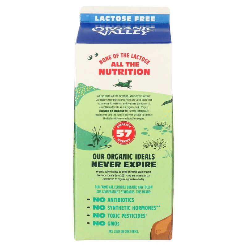 Organic Valley Lactose Free 2% Reduced Fat Milk, half gallon