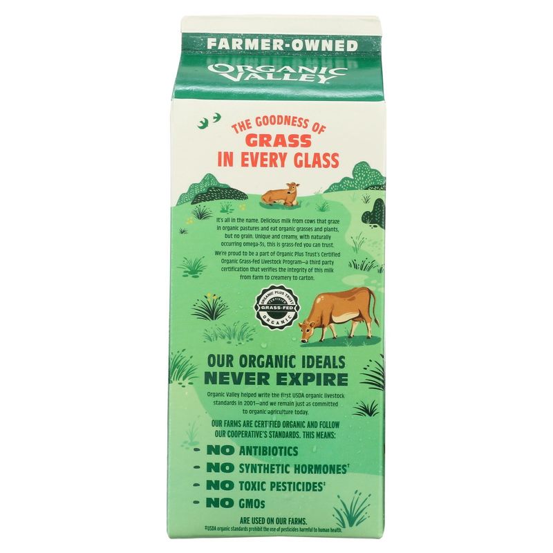 Organic Valley Grassmilk Reduced Fat Milk, 59 fl oz