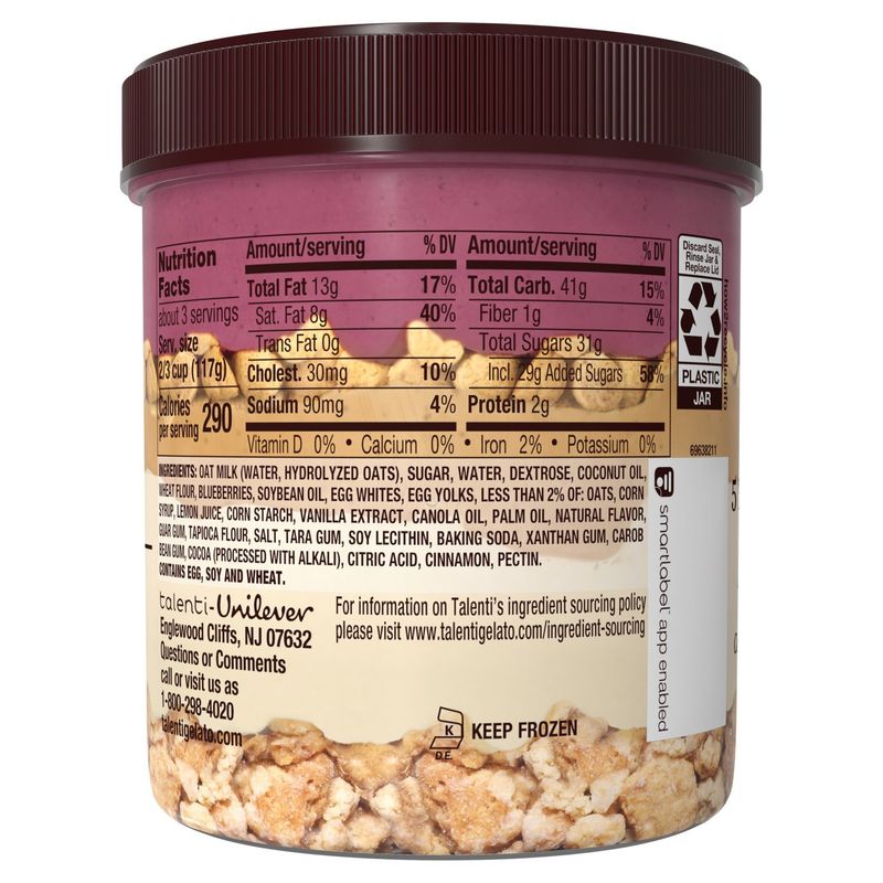 Talenti Blueberry Crumble Dairy-Free Gelato Layers, 11.3 oz