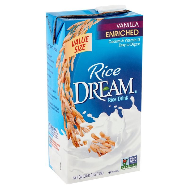 Rice Dream Vanilla Enriched Rice Drink Value Size, 64 fl oz