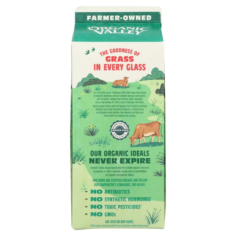 Organic Valley Grassmilk Whole Milk, 59 fl oz