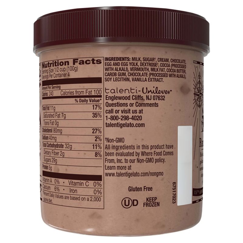 Talenti Gelato Double Dark Chocolate 1 pint