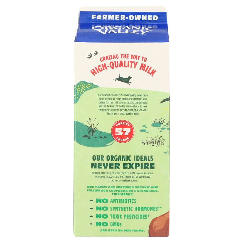 Organic Valley Reduced Fat Milk, half gallon
