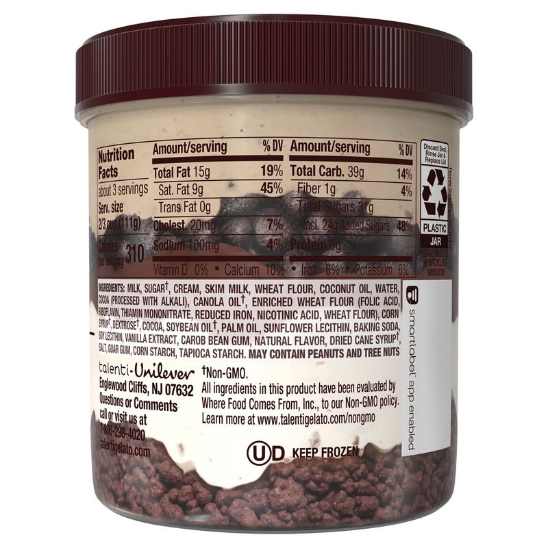 Talenti Cookies and Cream Gelato Layers, 10.7 oz