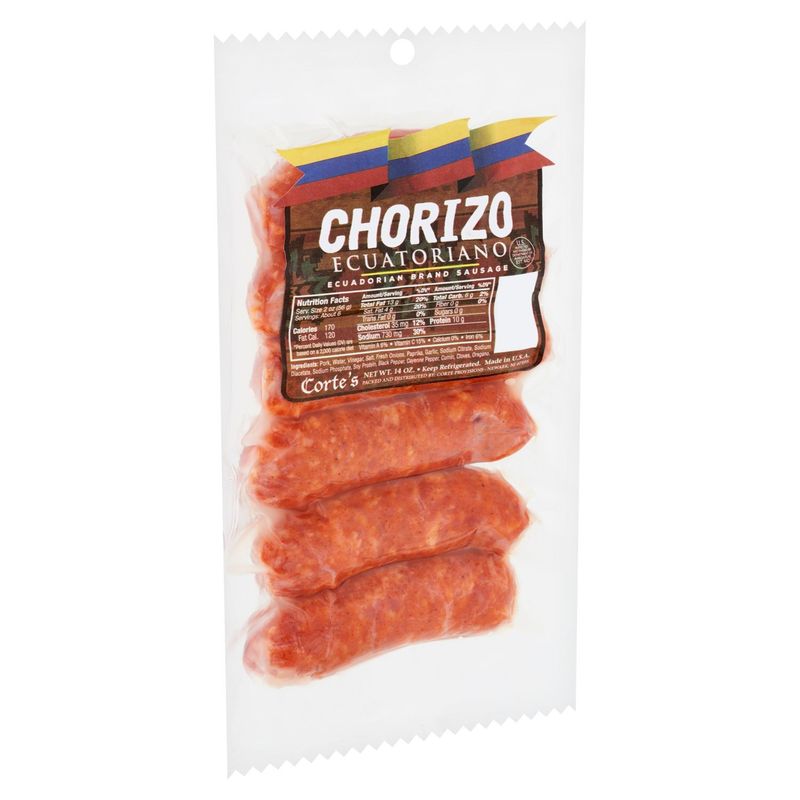 Corte's Ecuatoriano Chorizo Sausage, 6 count, 14 oz