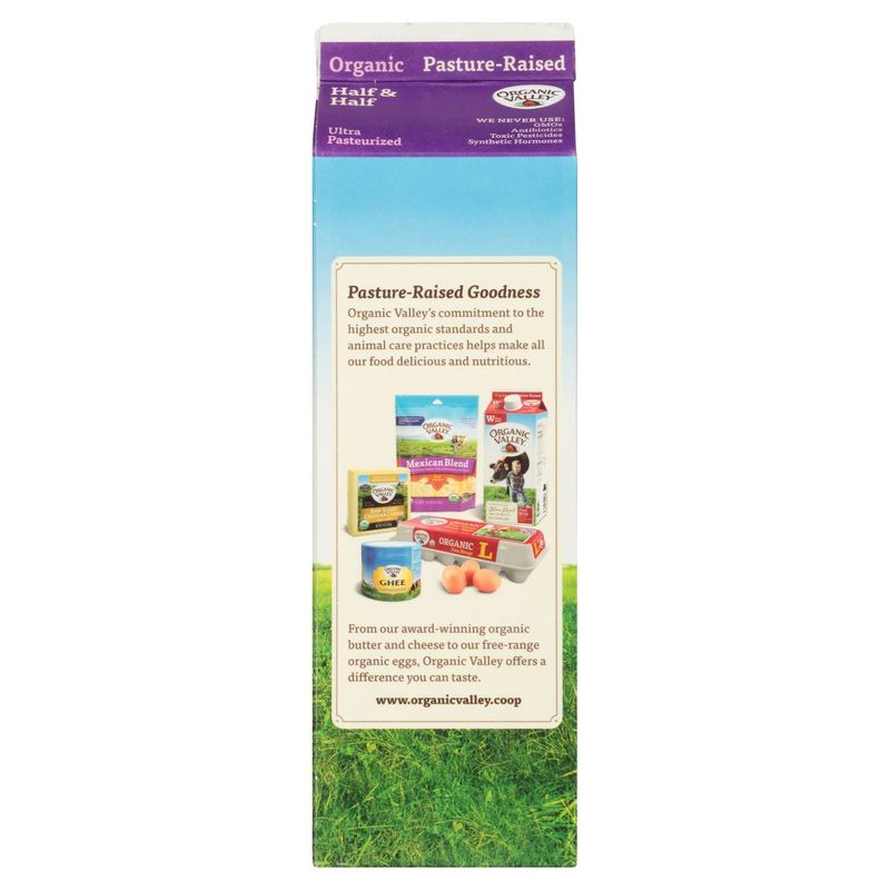 Organic Valley Ultra Pasteurized Organic Half and Half, 32 oz