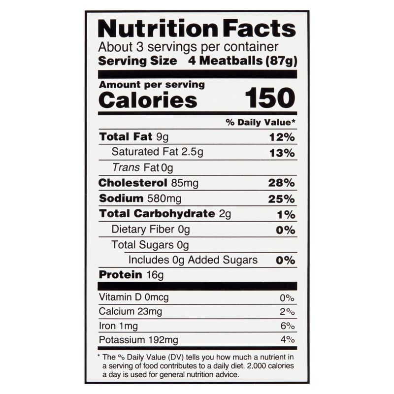 Amylu Sea Salt &amp; Cracked Black Pepper Chicken Meatballs, 10 oz