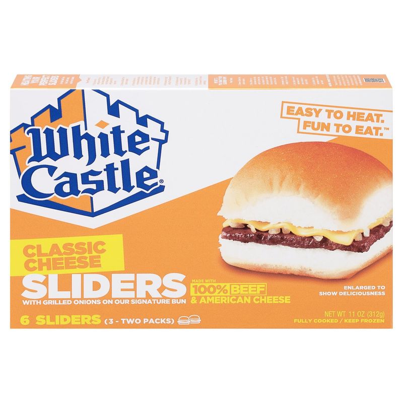 White Castle Classic Cheese Sliders, 6 count, 11 oz