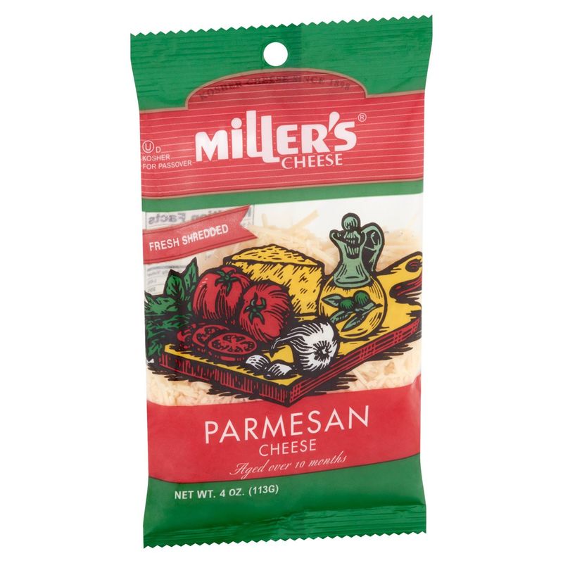 Miller's Cheese Fresh Shredded Parmesan Cheese, 4 oz