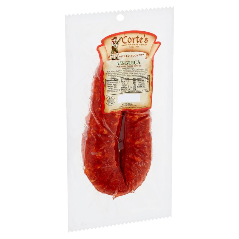 Corte's Linguiça Sausage, 12 oz