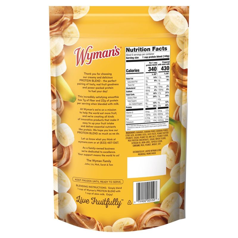 Wyman's Banana Peanut Butter Protein Blend, 2 lbs