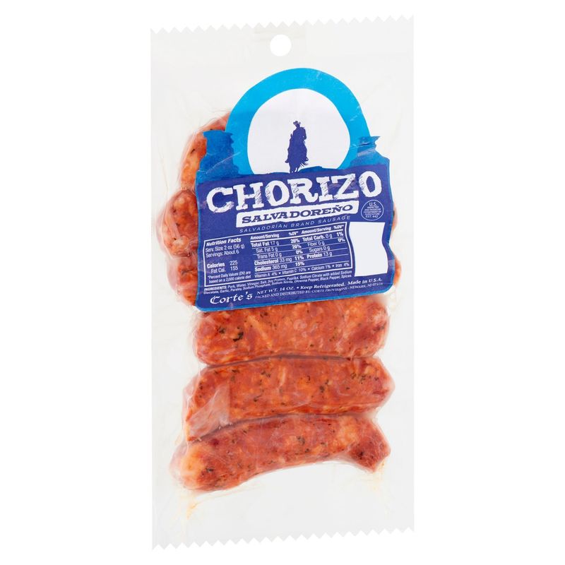 Corte's Salvadoreño Chorizo Sausage, 6 count, 14 oz