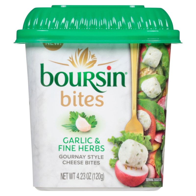 Boursin Garlic &amp; Fine Herbs Gournay Style Cheese Bites, 4.23 oz