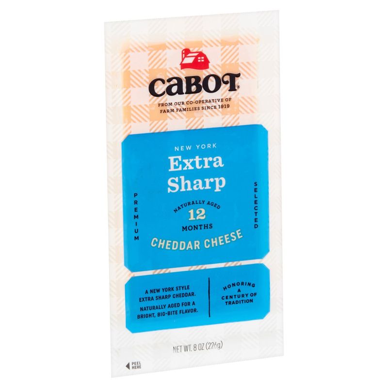 Cabot Premium Selected New York Extra Sharp Cheddar Cheese, 8 oz