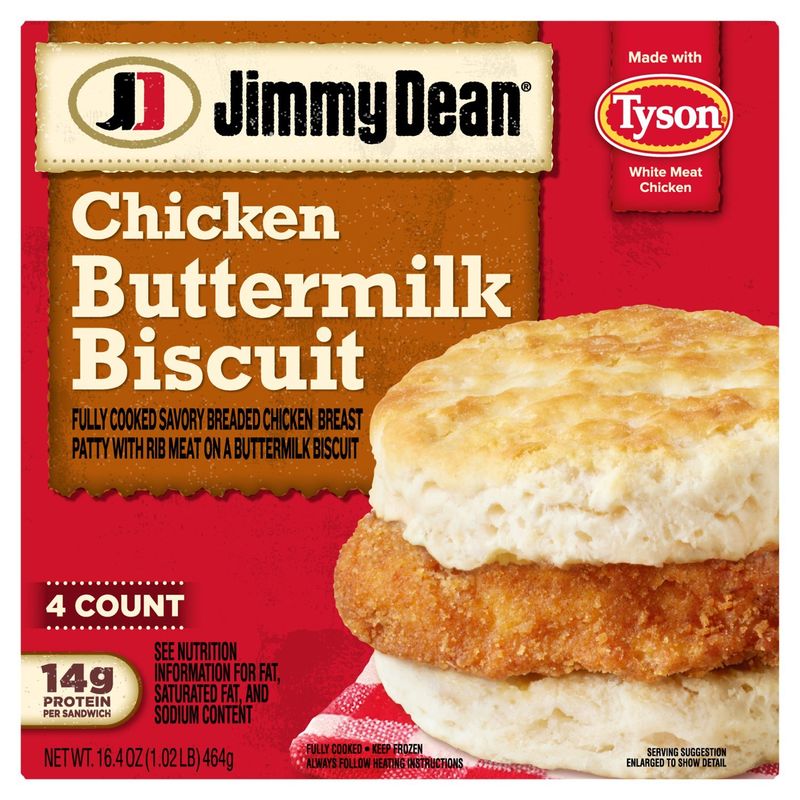 Jimmy Dean Chicken Buttermilk Biscuit, 4 count, 16.4 oz