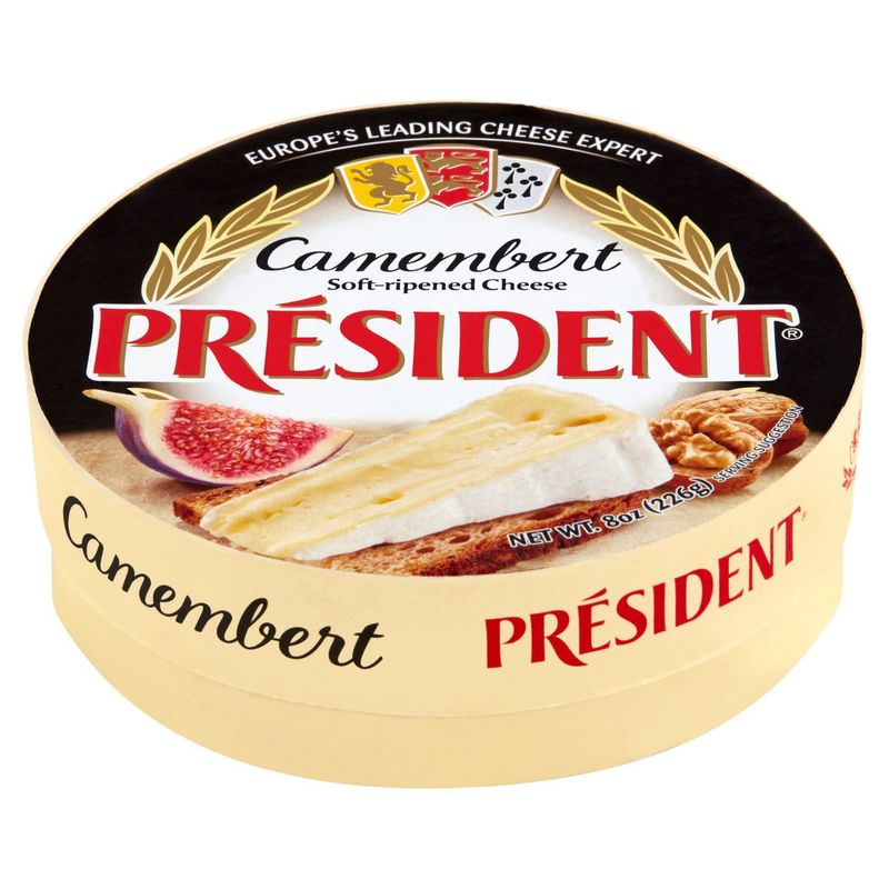 Président Camembert Soft-Ripened Cheese, 8 oz
