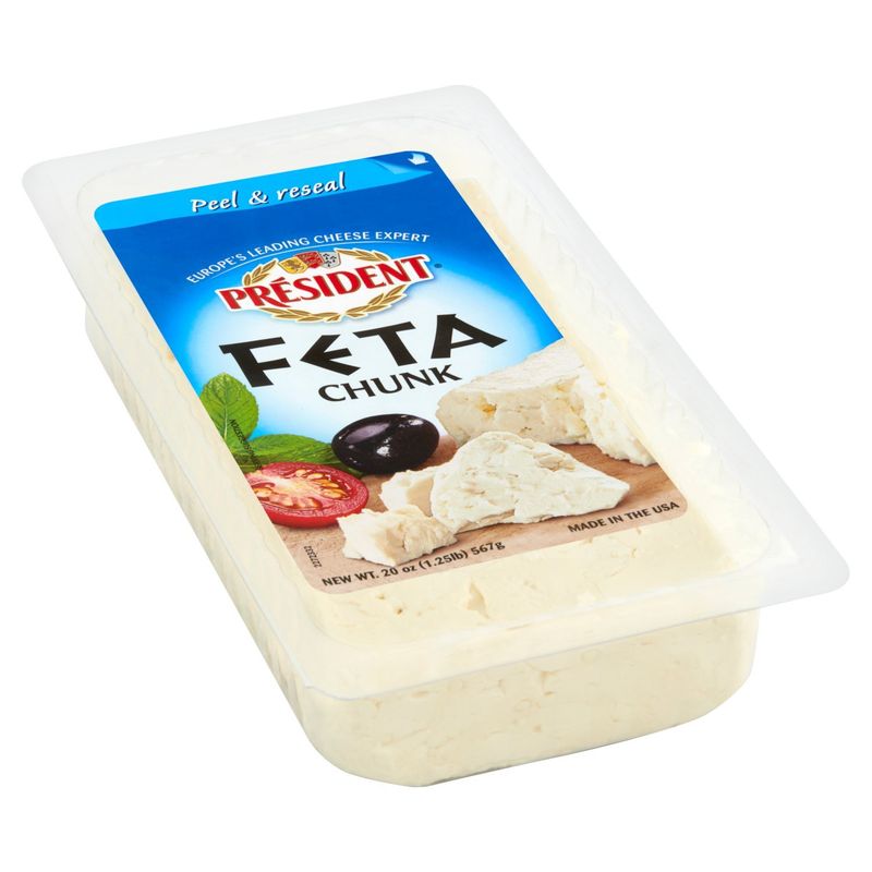 Président Chunk Feta Cheese, 20 oz