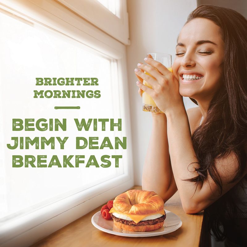 Jimmy Dean Delights Croissant Breakfast Sandwiches with Turkey Sausage, Egg White, and Cheese, Frozen, 4 Count