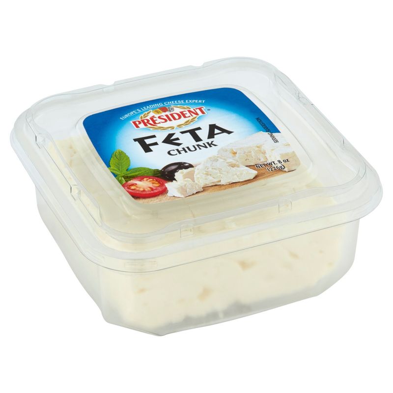 Président Chunk Feta Cheese, 8 oz