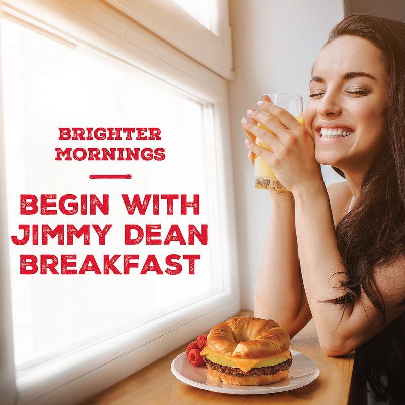 Jimmy Dean Croissant Breakfast Sandwiches with Sausage, Egg, and Cheese, Frozen, 4 Count