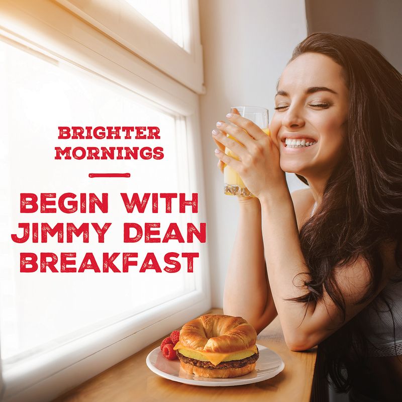 Jimmy Dean Croissant Breakfast Sandwiches with Sausage, Egg, and Cheese, Frozen, 8 Count