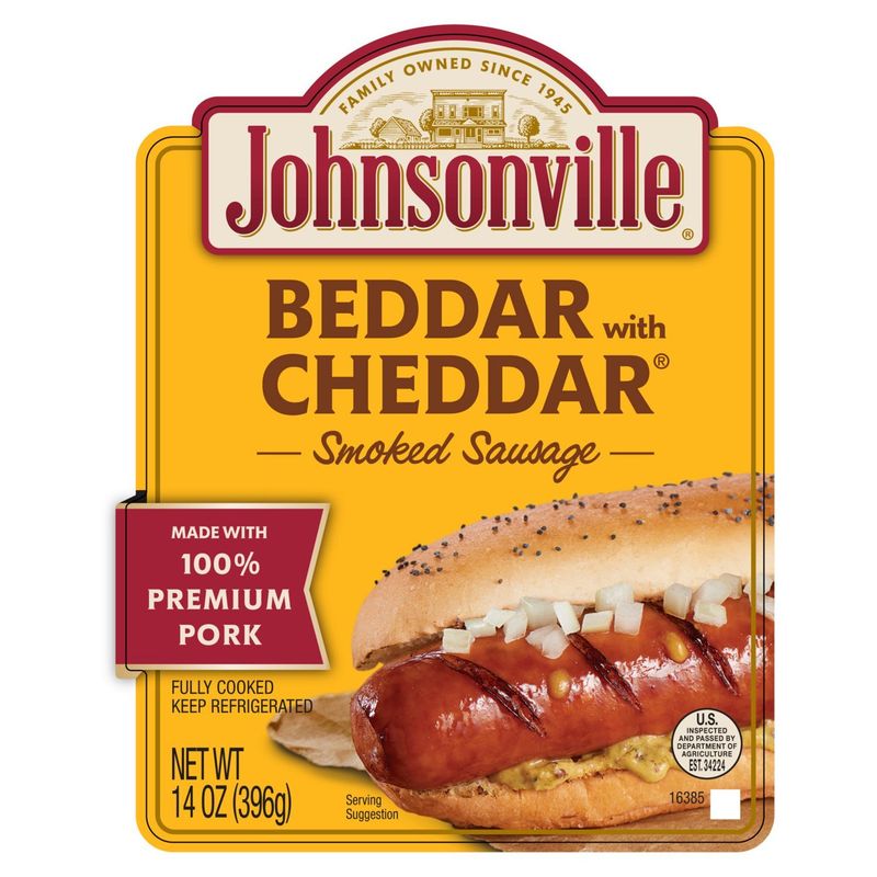 Johnsonville Beddar with Cheddar Smoked Sausage, 6 Count, 14 oz