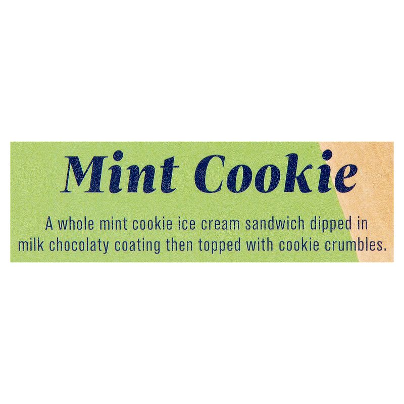 FatBoy Mint Cookie Ice Cream Sandwich Pops, 3.5 fl oz, 4 count