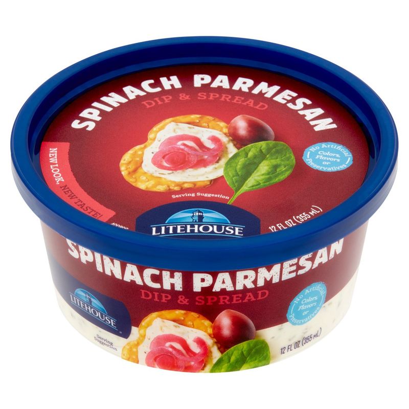 Litehouse Spinach Parmesan Dip &amp; Spread, 12 fl oz
