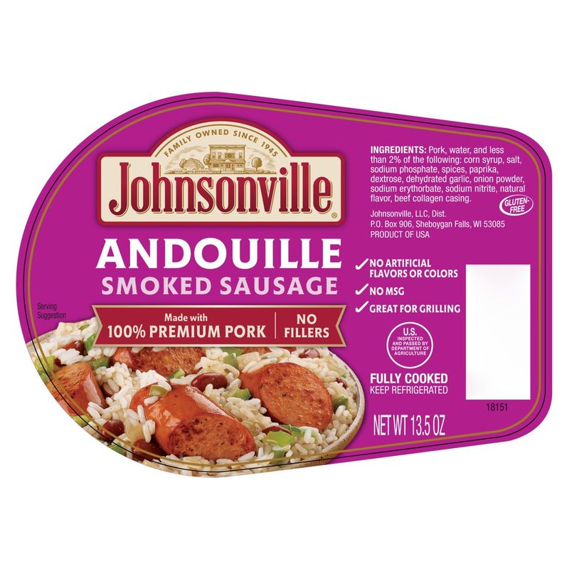 Johnsonville Andouille Smoked Sausage, 13.5 oz