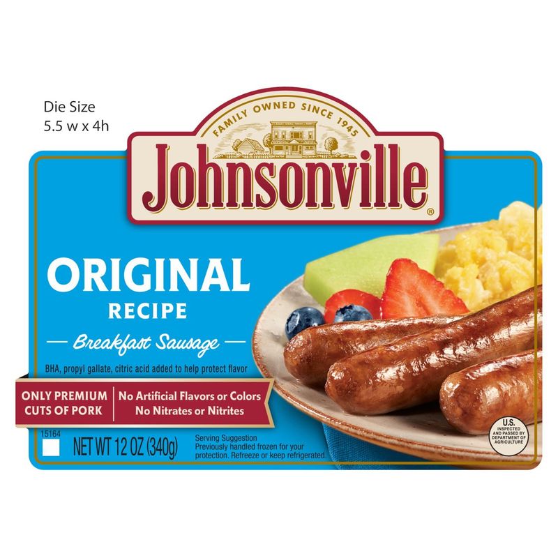 Johnsonville Original Recipe Breakfast Sausage, 14 count, 12 oz