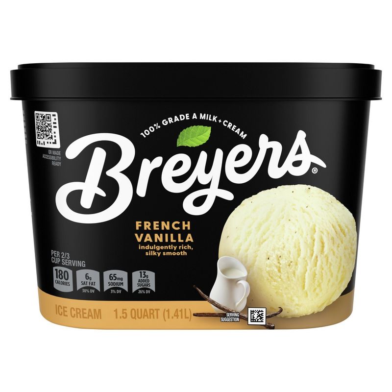 Breyers French Vanilla Ice Cream, 1.5 quart