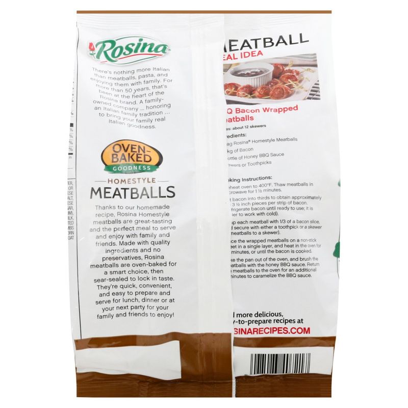 Rosina Homestyle Meatballs, 26 oz