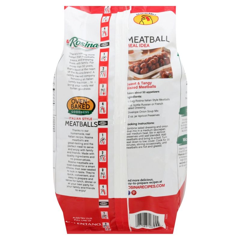 Rosina Italian Style Meatballs, 52 oz