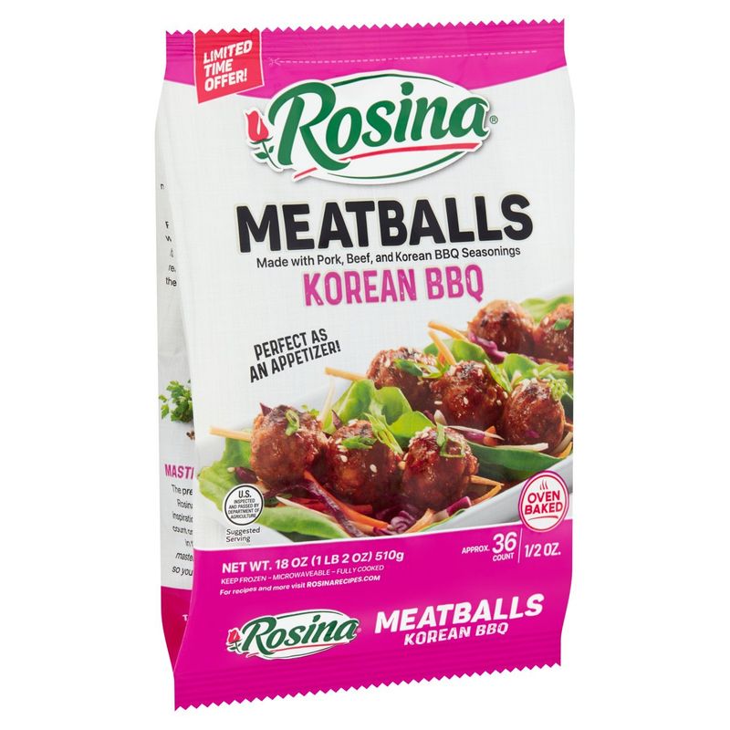 Rosina Korean BBQ Meatballs, 18 oz