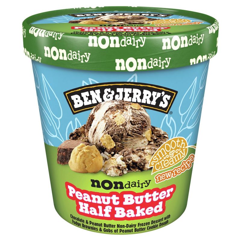 Ben &amp; Jerry's Peanut Butter Half Baked Non-Dairy Frozen Dessert, 1 pint