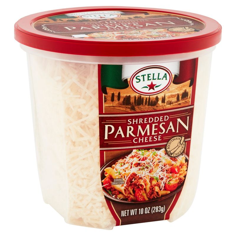 Stella Shredded Parmesan Cheese, 10 oz
