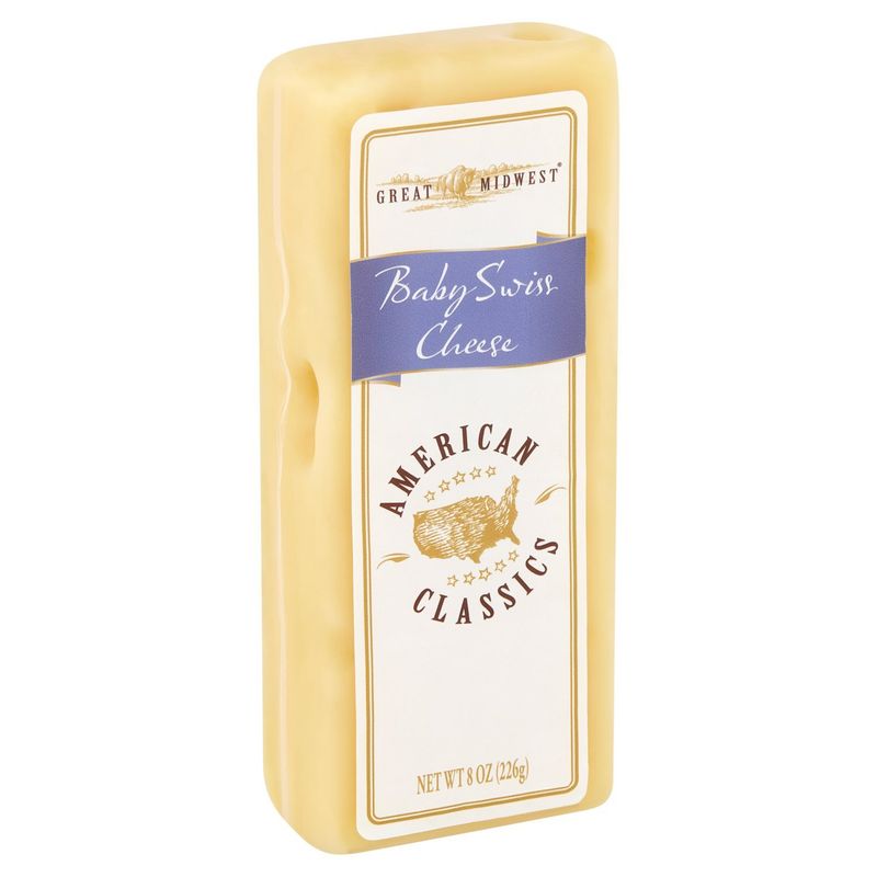 Great Midwest Baby Swiss Cheese, 8 oz