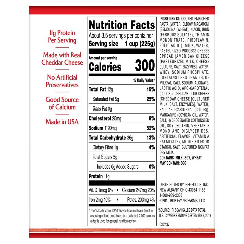 Bob Evans Tasteful Sides Macaroni &amp; Cheese Family Size, 28 oz